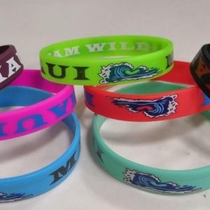 Hawaiian printed silicone Wristbands